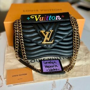 Authentic Louis Vuitton New Wave Chain Bag PM Noir